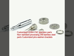 Προσαρμοσμένα εξαρτήματα ακριβείας SS304 CNC Μη τυποποιημένη επεξεργασία 316 εξαρτήματα από ανοξείδωτο χάλυβα Προσαρμοσμένα πινάκια πλυντήρες ράβδοι